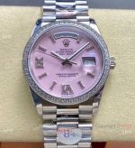 8+ Factory Rolex Gain weight 36 DayDate Pink Opal 2834 Movement Copy Watch